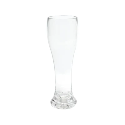 Thunder Group PLTHPS023C 23 Oz. Clear Polycarbonate Starburst Base Pilsner Glass