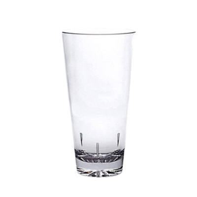 Thunder Group PLTHMG020C 20 Oz. Clear Polycarbonate Starburst Base Mixing Glass