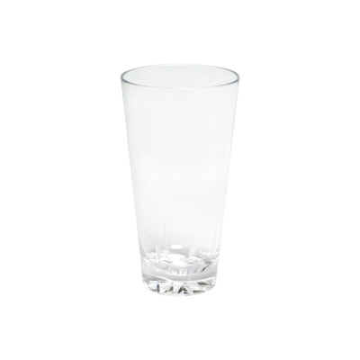 Thunder Group PLTHMG020C 20 Oz. Clear Polycarbonate Starburst Base Mixing Glass