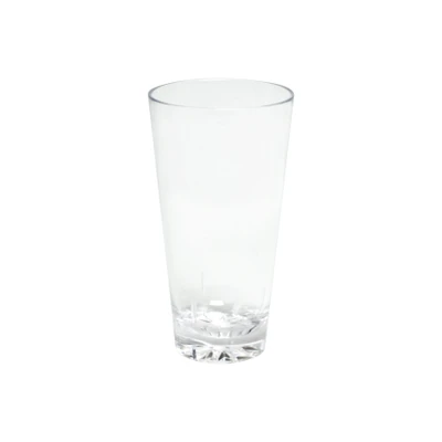 Thunder Group PLTHMG020C 20 Oz. Clear Polycarbonate Starburst Base Mixing Glass