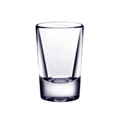 Thunder Group PLTHSG001CC 1 Oz. Clear Polycarbonate Heavy Base Shot Glass