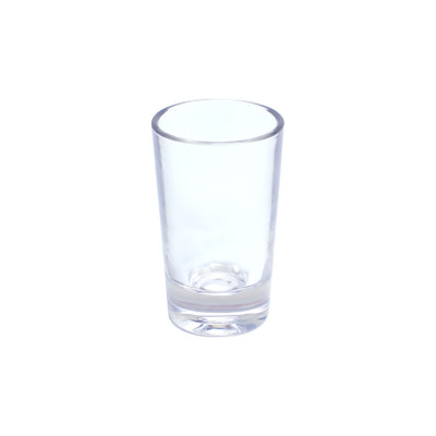 Thunder Group PLTHSG001CC 1 Oz. Clear Polycarbonate Heavy Base Shot Glass