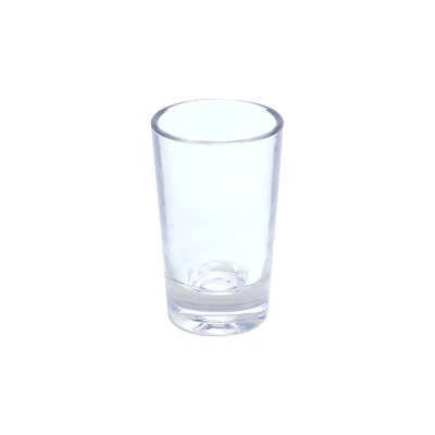 Thunder Group PLTHSG001CC 1 Oz. Clear Polycarbonate Heavy Base Shot Glass