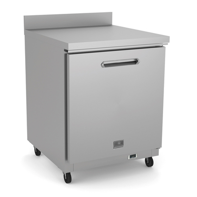 Kelvinator KCHUCWT27F 6.5 Cu. Ft. Aluminum And Stainless Steel One-Section Undercounter Freezer - 115 Volts