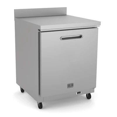 Kelvinator KCHUCWT27F 6.5 Cu. Ft. Aluminum And Stainless Steel One-Section Undercounter Freezer - 115 Volts