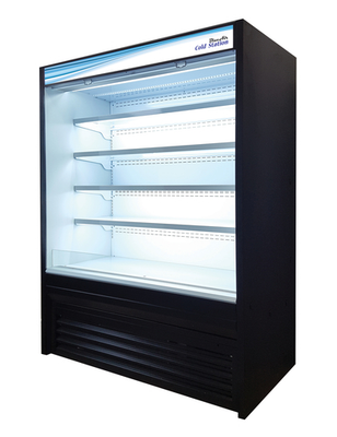 Blue Air BOD-60S 60.06" Bottom Mount Pre Coated Steel Exterior Open Display Case - 115V