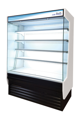 Blue Air BOD-60G 60.06" Bottom Mount Pre Coated Steel Exterior Open Display Case - 115V