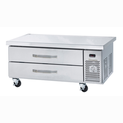 Blue Air BACB60M-HC 60" W x 31" D x 25.5" H Galvanized & Stainless Steel Side-Mounted Refrigerated Chef Base Equipment Stand