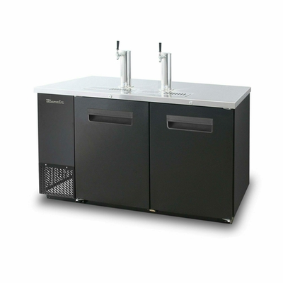 Blue Air BDD59-2S-HC 59" Side Mounted Stainless Steel Exterior Keg Cooler - 115V