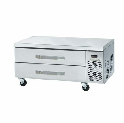 Blue Air BACB48-HC 48&quot; W x 31&quot; D x 25.13&quot; H Stainless Steel Side-Mounted Refrigerated Chef Base Equipment Stand
