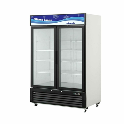 Blue Air BKGF49-HC 49 Cu. Ft. White 2 Section Freezer Merchandiser