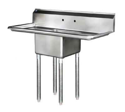 Blue Air BS1-18-12/2D 54" W x 24" D x 44.5" H 1 Compartment Stainless Steel Bowl Adjustable Feet Sink