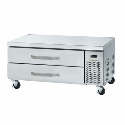 Blue Air BACB53M-HC 53" W x 31" D x 25.5" H Stainless Steel Side-Mounted Refrigerated Chef Base Equipment Stand