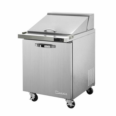 Blue Air BLMT28-HC 27.5&quot;W Stainless Steel 1 Drawer Mega Top Sandwich Prep Table - 115 Volts