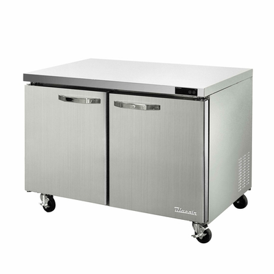 Blue Air BLUF48-HC 13.1 Cu. Ft. All Stainless Steel 2 Section Undercounter Freezer