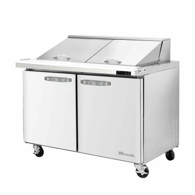 Blue Air BLMT60-HC 60.38"W Stainless Steel Exterior (2) Doors Mega Top Sandwich Prep Table - 115 Volts