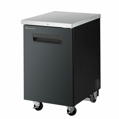 Blue Air BBB23-1B-HC 23.375" Black Laminated Exterior Back Bar Cooler - 115V