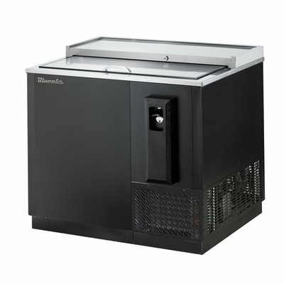 Blue Air BBC-36B-HC 36.75" Side Mounted Black Vinyl Coated Steel Exterior Bottle Cooler - 115V