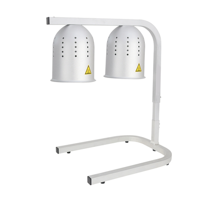 Thunder Group SEJ92000 23" H 2 Bulbs Aluminum Freestanding Dual Heat Lamp - 120 Volts