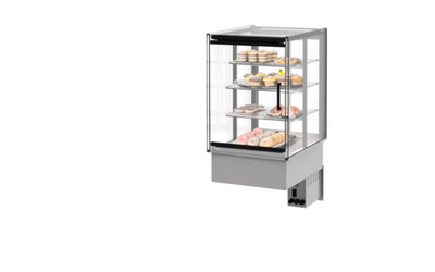 Fri-Jado MCC 24-4 A SS FD SB 23.63" W Self Service 4 Shelves Solid Back Modular Convenience Counter - 115 Volts
