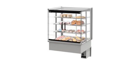 Fri-Jado MCC 36-4 A SS FD SB 35.44" W Self Service 4 Shelves Solid Back Modular Convenience Counter - 115 Volts