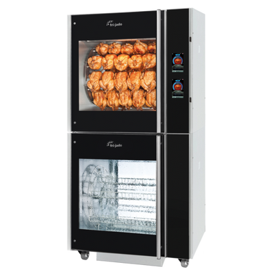 Fri-Jado TDR 7+TDR 7 S AC WIFI 41" W Stainless Steel Turbo Deli Rotisserie Auto-Clean Oven - 208 Volts