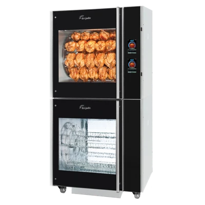 Fri-Jado TDR 7+TDR 7 S AC WIFI 41" W Stainless Steel Turbo Deli Rotisserie Auto-Clean Oven - 208 Volts