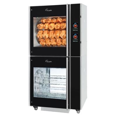 Fri-Jado TDR 7+TDR 7 S AC WIFI 41" W Stainless Steel Turbo Deli Rotisserie Auto-Clean Oven - 208 Volts
