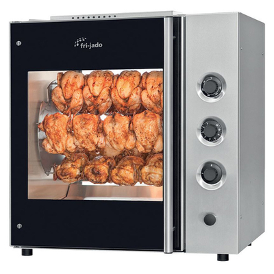 Fri-Jado TDR 5 MAN 33" W Stainless Steel Pass-Thru Countertop Turbo Deli Rotisserie Oven - 208 Volts