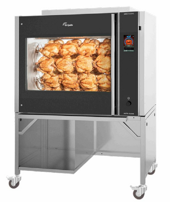 Fri-Jado LDR 8 S AC GAS (N) WIFI 52" W Glass Doors Natural Gas Large Deli Rotisserie Oven - 82,000 BTU