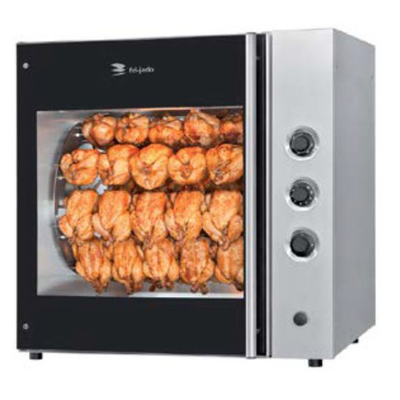 Fri-Jado TDR 7+TDR 7 MAN 39.25" W Stainless Steel Turbo Deli Rotisserie Oven - 208 Volts