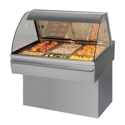 Fri-Jado HD 3 CURVE 42.63" W Stainless Steel Full-Service Countertop Hot Deli Inline Merchandiser - 208 Volts