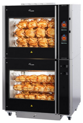 Fri-Jado LDR 8+LDR 8 S AC ELECTRIC WIFI 50.75" W Stainless Steel Large Deli Rotisserie Oven - 208 Volts