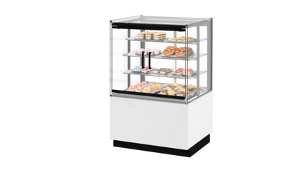 Fri-Jado MCC 36-4 A SS FD SB UF 35.44" W Self Service 4 Shelves Solid Back Modular Convenience Counter - 115 Volts