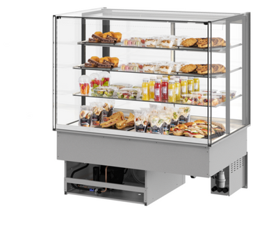 Fri-Jado MCC 48-4 C FS 47.25" W x 33.06" H White 4 Sections Pass Through Modular Convenience Counter - 115 Volts