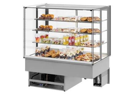 Fri-Jado MCC 48-4 C FS 47.25" W x 33.06" H White 4 Sections Pass Through Modular Convenience Counter - 115 Volts