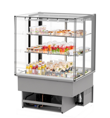 Fri-Jado MCC 36-3 C SS PT 35.44" W x 33.06" H White 3 Sections Pass Through Modular Convenience Counter - 115 Volts
