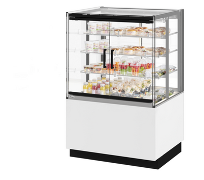 Fri-Jado MCC 36-4 C SS FD SB UF 35.44" W x 55.88" H White 4 Sections Solid Back Modular Convenience Counter - 115 Volts