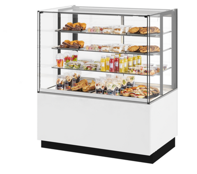 Fri-Jado MCC 48-4 C FS UF 47.25" W x 55.88" H White 4 Sections Pass Through Modular Convenience Counter - 115 Volts