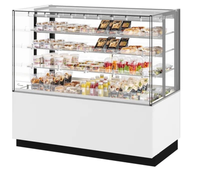 Fri-Jado MCC 60-4 C SS SB UF 59.06" W White Glass Door Pass-Through Self-Service Modular Convenience Counter - 115 Volts