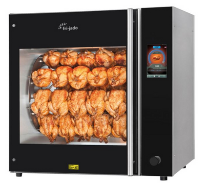 Fri-Jado TDR 7 S 39.25" W Stainless Steel Smart Control Turbo Deli Rotisserie Oven - 208 Volts