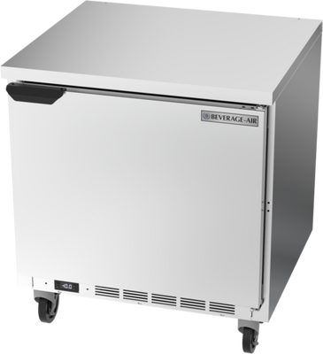 Beverage Air WTF32AHC-FLT 32"W One Door Stainless Steel Worktop Freezer