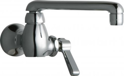 Chicago Faucets 332-ABCP 4.5" W Polished Chrome Swing Single Hole Wall Mounted Pot and Kettle Filler