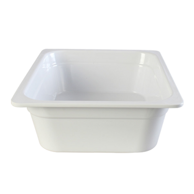 Thunder Group GN1124W 1/2 Size White Melamine Food Pan