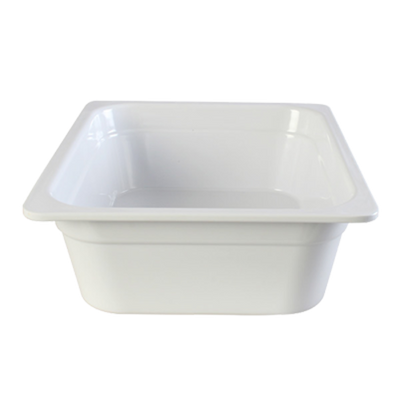 Thunder Group GN1124W 1/2 Size White Melamine Food Pan