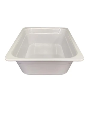 Thunder Group GN1124W 1/2 Size White Melamine Food Pan