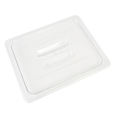 Thunder Group PLPA7120C Half Size Clear Polycarbonate Solid Food Pan Cover