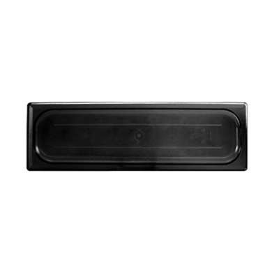 Thunder Group PLPA7120LCBK 1/2 Size Long Black Polycarbonate Food Pan Cover
