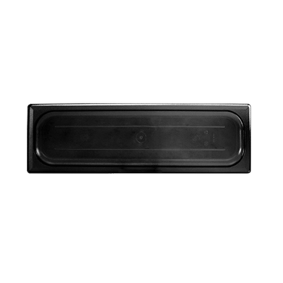 Thunder Group PLPA7120LCBK 1/2 Size Long Black Polycarbonate Food Pan Cover
