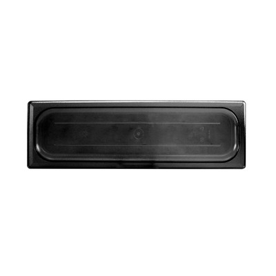 Thunder Group PLPA7120LCBK 1/2 Size Long Black Polycarbonate Food Pan Cover